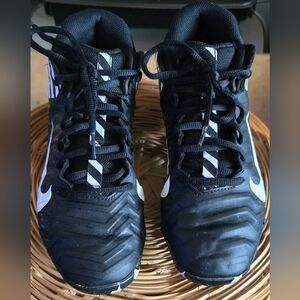 Nike Flexfast Alpha Baseball Football Cleats Black White